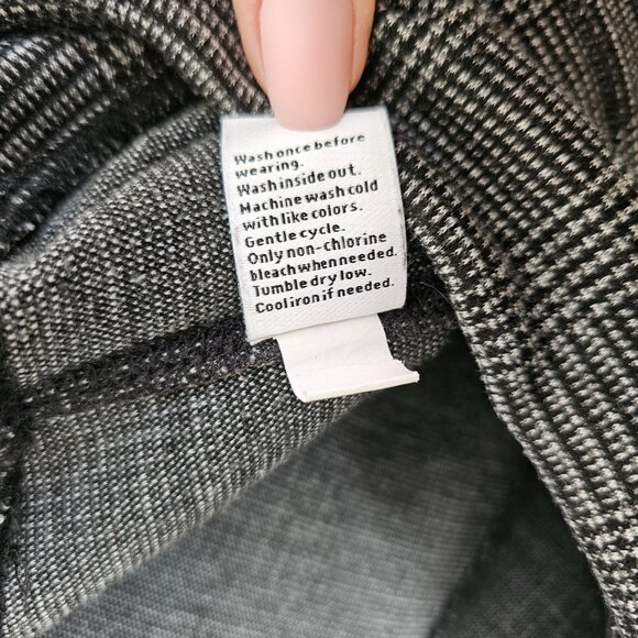 Nine West Pants Size XXL Black White Plaid Pull On Elastic Waist Leggings - Picture 7 of 7